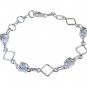 Riyo Green 925 sterling silver Green Amethyst Bracelet inviting handmade jewelry