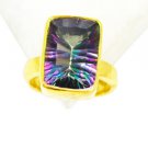 Riyo Mystic Quartz 18c Gold Plated Promise Ring Sz 5 Gprmqu5-54014