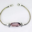 Riyo Pink Rose Quartz 925 Solid Sterling Silver Expensive Looking Bracelet Sbrar