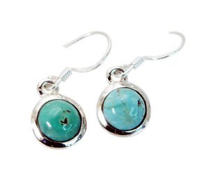 Riyo Turquoise Silver Chunky Jewellery Dangling Earring L 1in Setur-82007