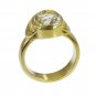 Riyo Multi Gold Plated Rutile Quartz CZ Ring taking jewelry craft store GPRRQCZ6