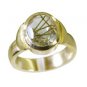 Riyo Multi Gold Plated Rutile Quartz CZ Ring taking jewelry craft store GPRRQCZ6