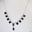 Riyo Garnet Real Jewellery Chunky Silver Chain Necklace L 16in Sngar-26007