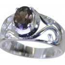 Riyo Brown 925 sterling silver Smoky Quartz Ring splendiferous handmade contempo
