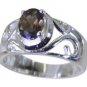 Riyo Brown 925 sterling silver Smoky Quartz Ring splendiferous handmade contempo