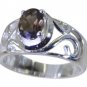 Riyo Brown 925 sterling silver Smoky Quartz Ring splendiferous handmade contempo