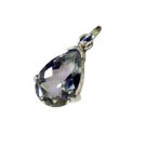 Riyo Green Amethyst Silver Jewellery Sets Party Pendant L 1.2in Spgam-28009