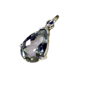 Riyo Green Amethyst Silver Jewellery Sets Party Pendant L 1.2in Spgam-28009