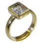 Riyo Multi Gold Plated Rutile Quartz CZ Ring delicate handmade jewelry website G