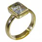 Riyo Multi Gold Plated Rutile Quartz CZ Ring delicate handmade jewelry website G