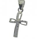 Riyo CZ925 Solid Sterling Silver Decorative Pendant L 1in Spwhcz-110034
