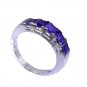 Riyo Amethyst Tribal Silver Jewellery Silver Ring Women Sz 7.5 Srame7.5-2062