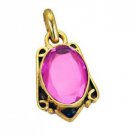 Riyogems Dichroic Glass Gold Plated Set Celtic Pendant L 1.2in Gppdgl-22026