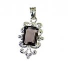 Riyo Smoky Quartz Semi Precious Jewellery Collar Pendant L 1in Spsqu-76012