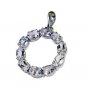 Riyo Blue Topaz Statement Silver Jewellery Pendant Earring Set L 1.5in Spbto-100