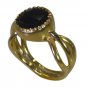 Riyo Black Gold Plated Black Oynx Ring alluring cute handmade jewellery GPRBON70