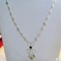 Riyo  Gemstone Gem Jewellery Thin Silver Necklace L 16in Snmul-52020