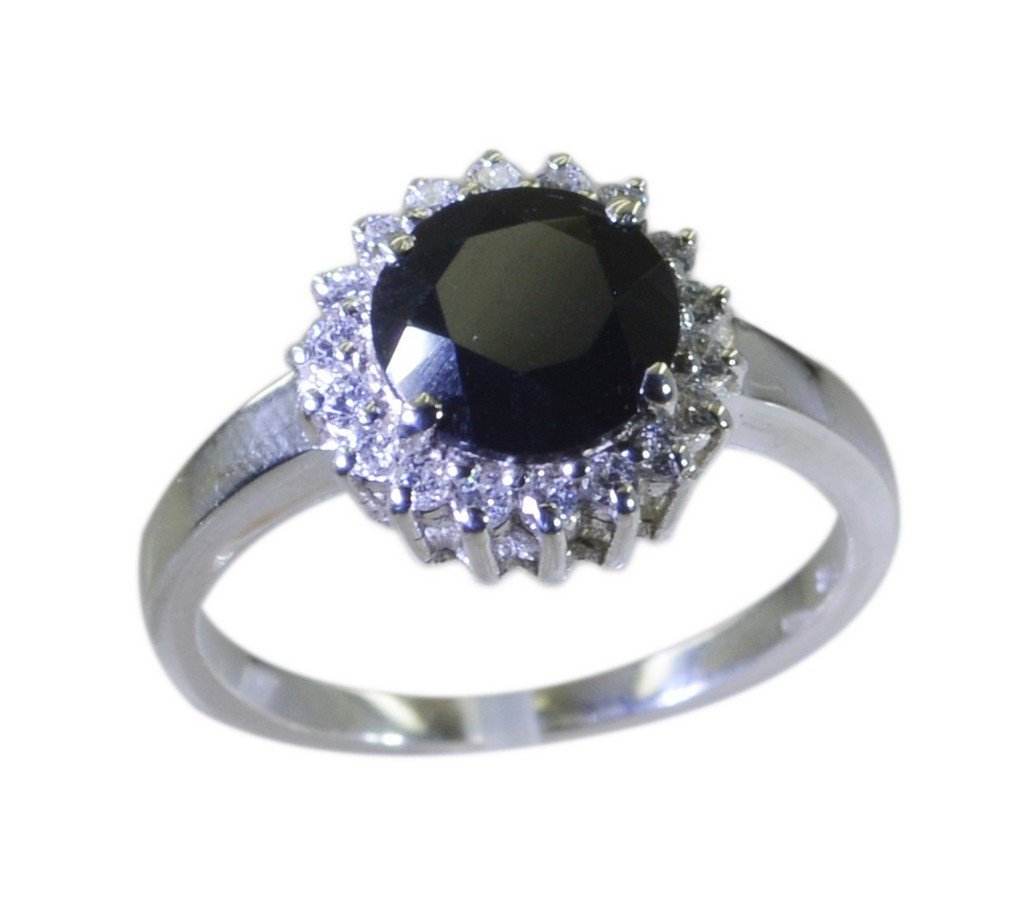 Riyo Black 925 sterling silver Black Oynx Ring fair unique gemstone jewelry SRBO