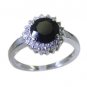 Riyo Black 925 sterling silver Black Oynx Ring fair unique gemstone jewelry SRBO