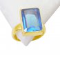 Riyo Blue Topaz Cz Wholesale Gold Plated Ring Jewelry Sz 6 Gprbtcz6-92041