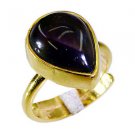 Riyo Amethyst Gold Plated Fashion Signet Ring Jewelry Sz 7 Gprame7-2033