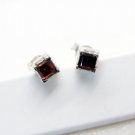 Riyo Garnet Silver Jewelry Sale Mother Earring L 0.2in Segar-26036
