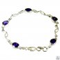 Riyo Amethyst Beautiful Jewelry Fine Silver Bracelet L 7.5in Sbraame-2010