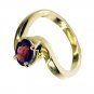 Garnet 18.Kt Gold Plating Engagement Ring