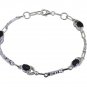 Riyo Black 925 sterling silver Black Oynx Bracelet scenicbonny handmade jeweller