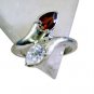 Riyo Garnet Designer Silver Jewellery Buy Silver Ring Sz 7 Srgar7-26164