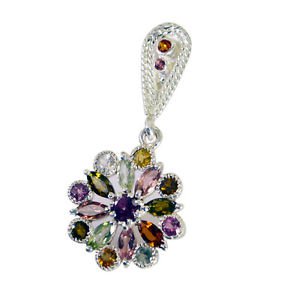 Riyo Tourmaline Silver Elegance Jewelry Leaf Pendants L 2in Sptou-84003