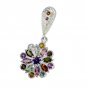 Riyo Tourmaline Silver Elegance Jewelry Leaf Pendants L 2in Sptou-84003