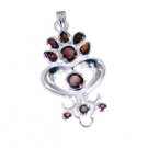 Riyo Garnet Pure Silver Jewelry Ballerina Pendants L 2in Spgar-26117