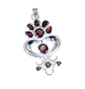 Riyo Garnet Pure Silver Jewelry Ballerina Pendants L 2in Spgar-26117