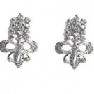 Riyo CZ925 Solid Sterling Silver Keepsake Earring L 1in Sewhcz-110018