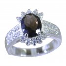 Riyo Brown 925 sterling silver Smoky Quartz Ring arresting handmade birthstone j