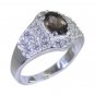 Riyo Brown 925 sterling silver Smoky Quartz Ring flashy handmade celtic jeweller