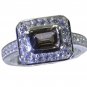 Riyo Brown 925 sterling silver Smoky Quartz Ring graceful handmade costume jewel