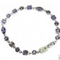 Riyo Amethyst Cheap 925 Jewelry Silver Band Bracelet L 7.5in Sbraame-2029