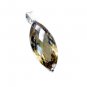 Riyo Lemon Quartz Silver Jewellery Designs Crossover Pendant L 1.5in Splqu-46007