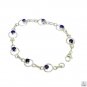 Riyo Amethyst Cheap Jewelry Silver Bracelet Bangle L 7.5in Sbraame-2033
