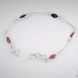 Riyo Garnet Contemporary Silver Wrap Bracelet L 7.5in Sbragar-26044