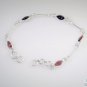 Riyo Garnet Contemporary Silver Wrap Bracelet L 7.5in Sbragar-26044