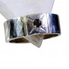 Riyo Black Onyx Fair Trade Silver Jewellery Silver Mothers Ring Sz 8 Srbon8-6011