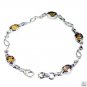 Riyo Citrine Funky Jewellery Chunky Silver Bracelet L 7.5in Sbracit-14006