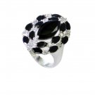 Riyo Black Onyx Girls Silver Jewellery Silver Ring Wholesale Sz 10 Srbon10-6033