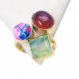 Riyo Red Onyx Gold Plate Jewellery Mourning Ring Sz 8 Gprmul8-53011