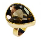 Riyo Smoky Quartz 18-Kt Gold Plating Regards Ring Jewelry Sz 6 Gprsqu6-76085