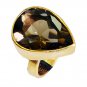 Riyo Smoky Quartz 18-Kt Gold Plating Regards Ring Jewelry Sz 6 Gprsqu6-76085