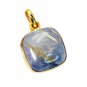Riyogems Rutile Quartz 18kt Y Gold Fashion Geometric Pendant L 1.5in Gppruq-7002